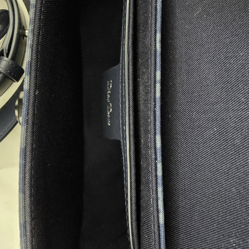 🔥RARE🔥Dior x Denim Tears Collab Blue Saddle Bag - Picture 7 of 12
